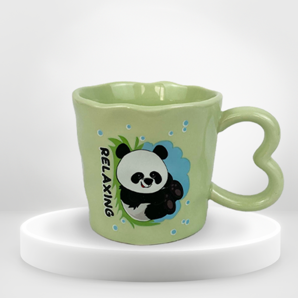 Panda Heart Hand Mug