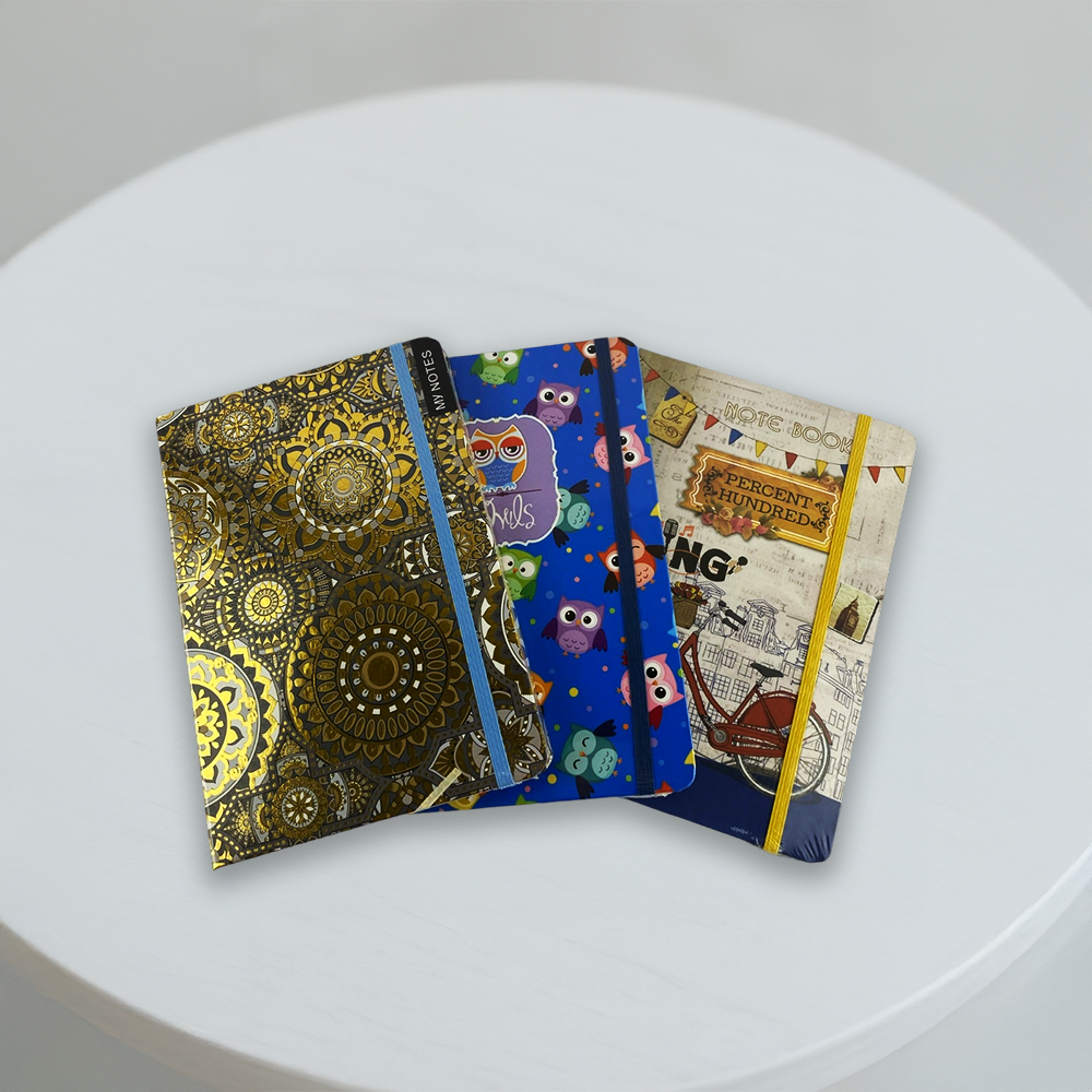 A5 Notebook with Colorful Edge Banding