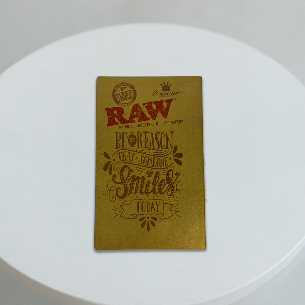 Gold cover sewing notebook 21*14